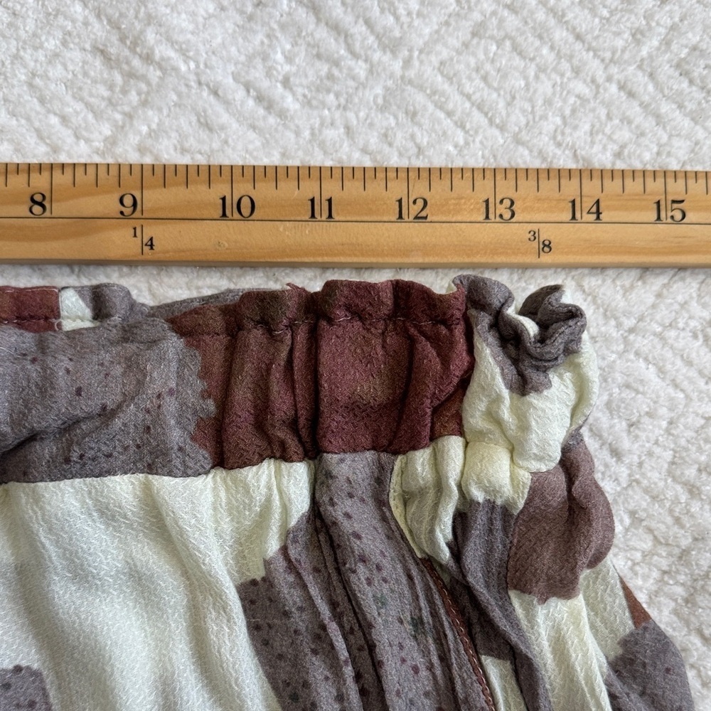 Anthropologie Maria Stanley high-waisted flowy pants Sz M - Picture 5 of 7